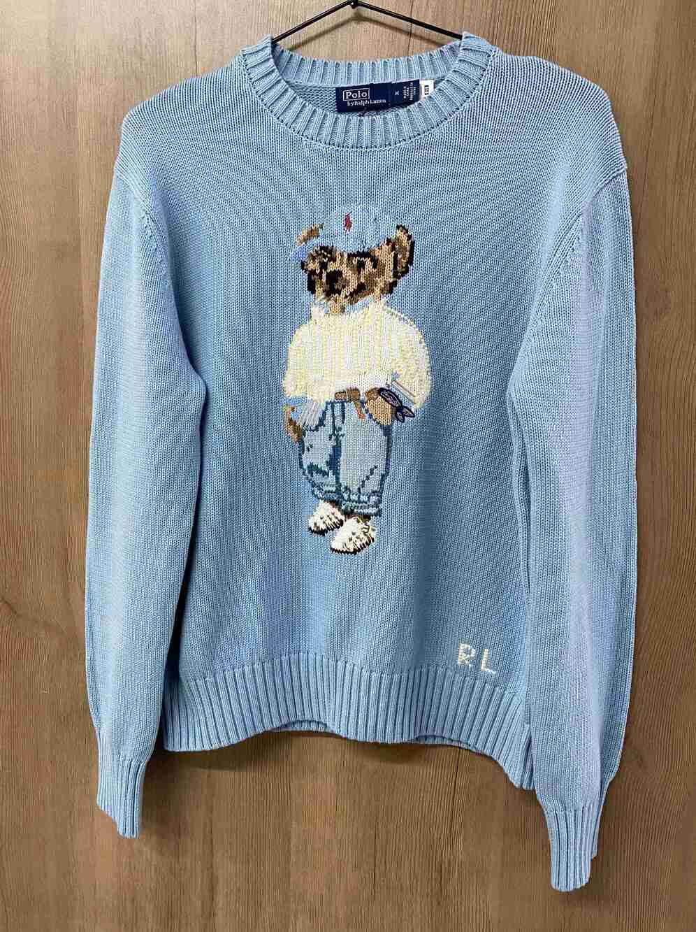 Polo Ralph Lauren Preppy Bear Crewneck Knit Sweater